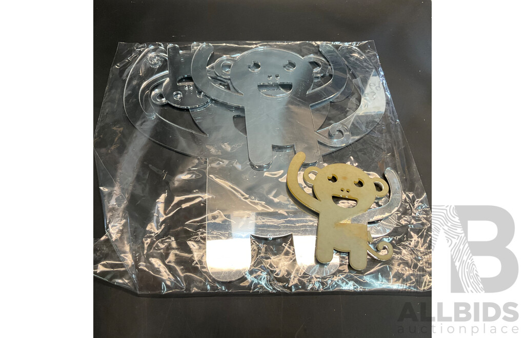 Assorted Animals Craft Wood & Mirror DIY Decoration