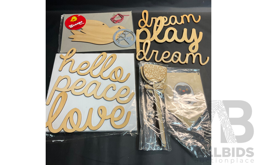 Assorted Animals Craft Wood & Mirror DIY Decoration