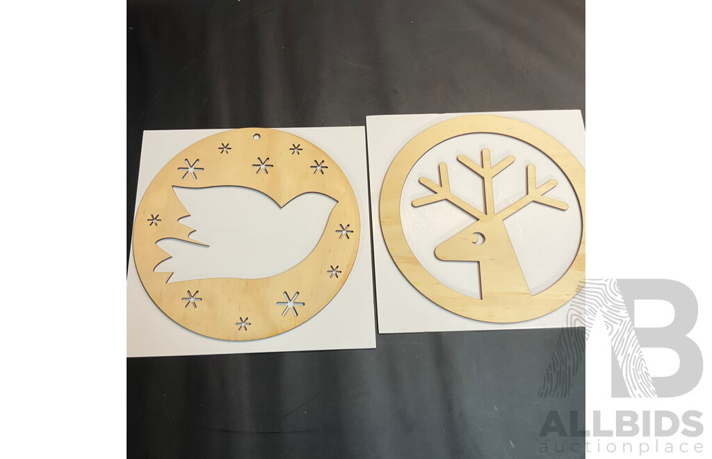 Assorted Animals Craft Wood & Mirror DIY Decoration