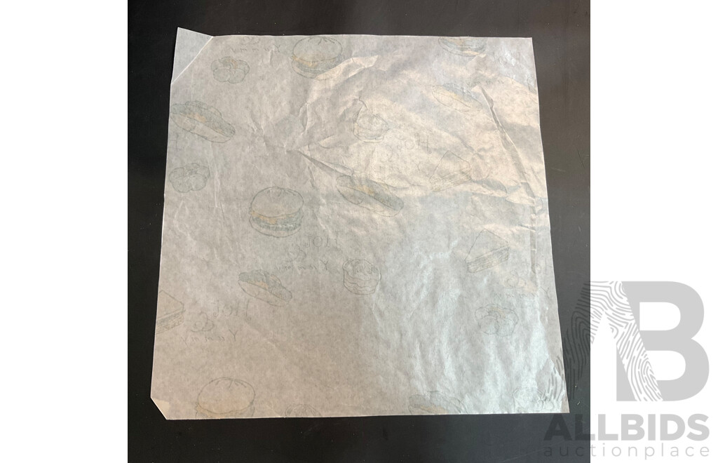 Bulk buy - Pettern Paper Burger / Food Wrapper Pack 100 - 305mmx305mm - Lot of 117 Packs