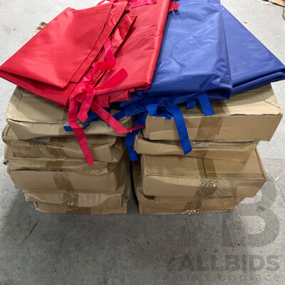 Blue and Red Outdoor Canopy Tent Cover 195x 240cm - Lot of 28