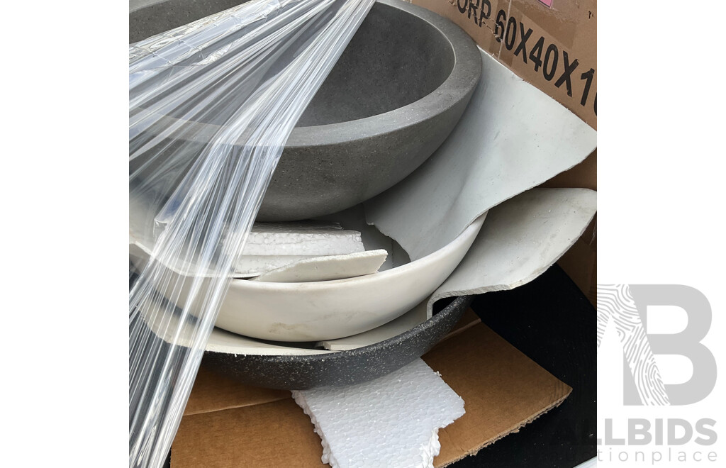 Bulk Lot - Mixed Display Basins and Stone Stools