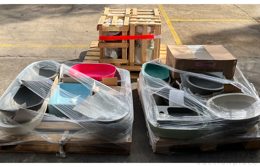 Bulk Lot - Mixed Basins and Stone Stools