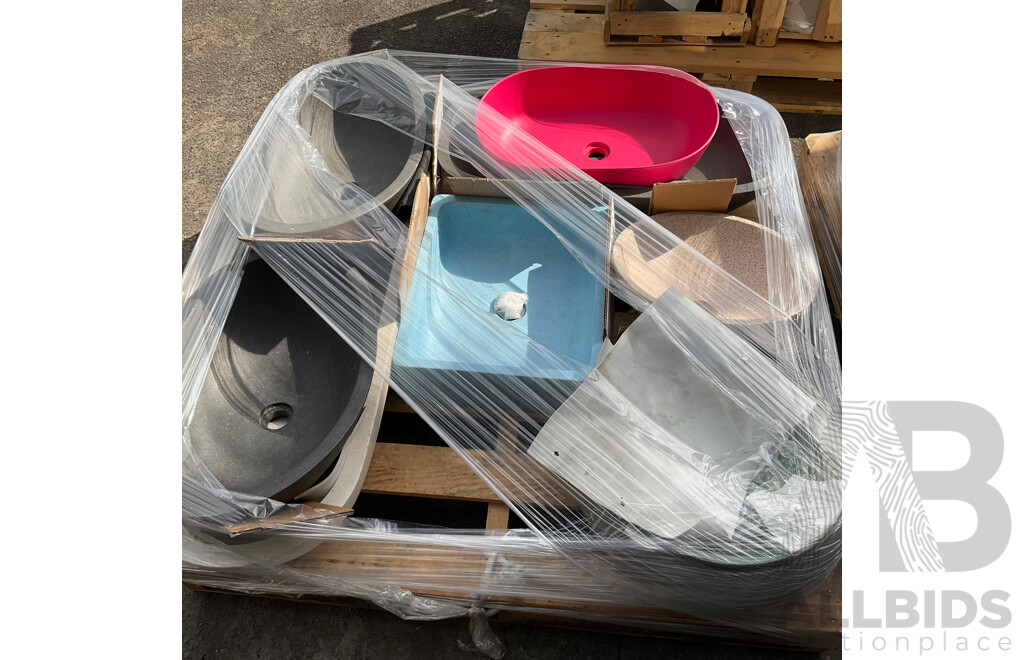 Bulk Lot - Mixed Basins and Stone Stools