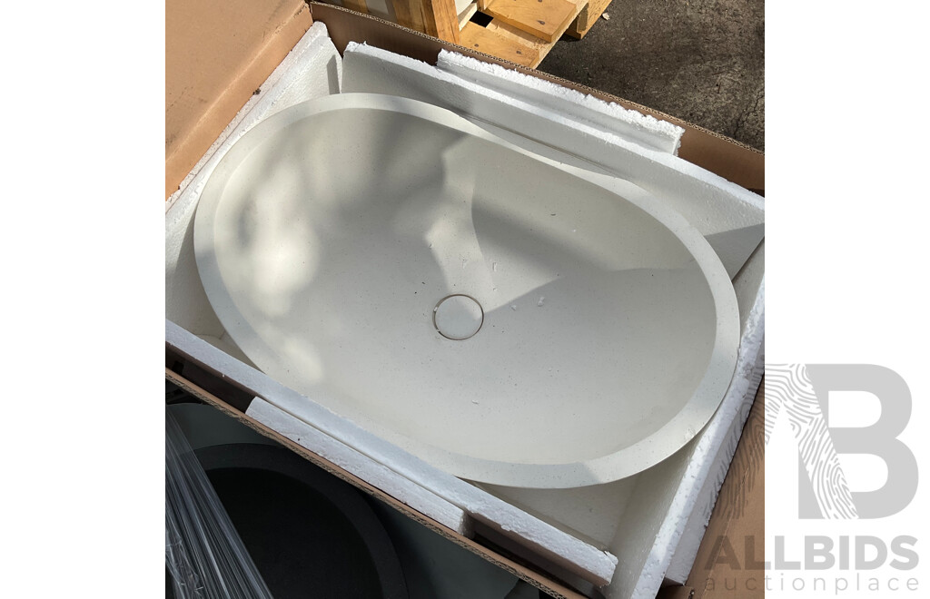 Bulk Lot - Mixed  Basins and Stone Stools