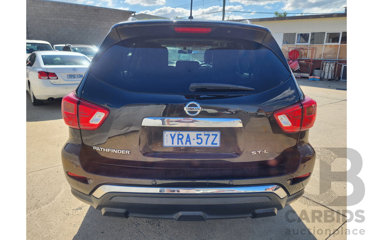 7/2018 Nissan Pathfinder ST-L N-Trek (4x4) R52 MY15 series 4d Wagon Black 3.5L