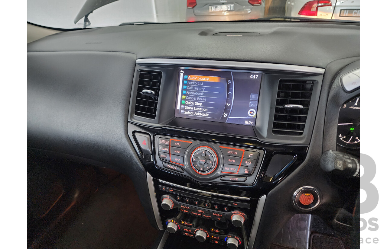 7/2018 Nissan Pathfinder ST-L N-Trek (4x4) R52 MY15 series 4d Wagon Black 3.5L
