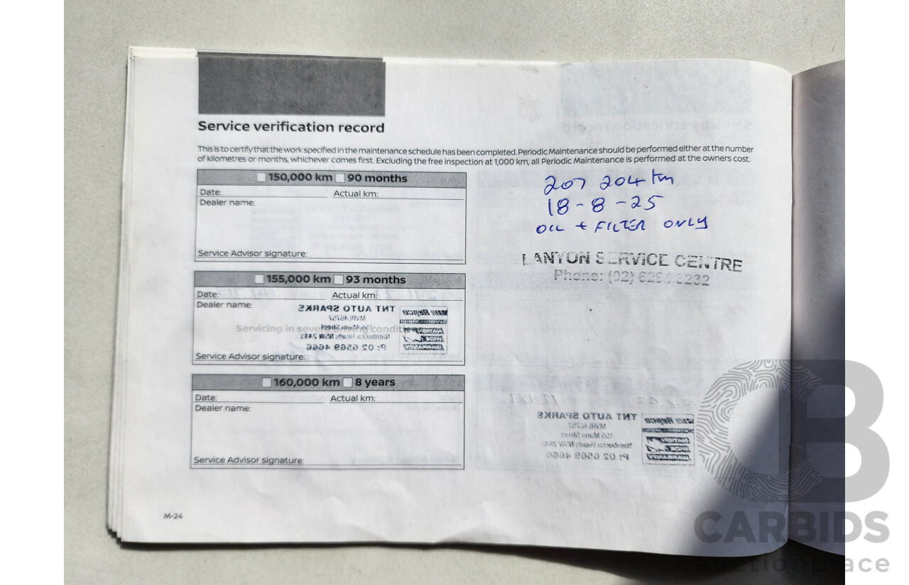 7/2018 Nissan Pathfinder ST-L N-Trek (4x4) R52 MY15 series 4d Wagon Black 3.5L