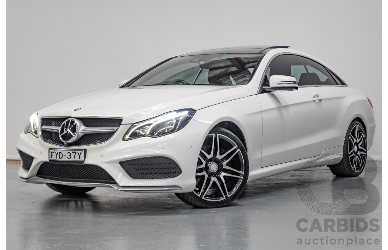 2/2014 Mercedes-Benz E400 207 MY14 2D Coupe Polar White Turbo V6 Twin Turbo 3.0L