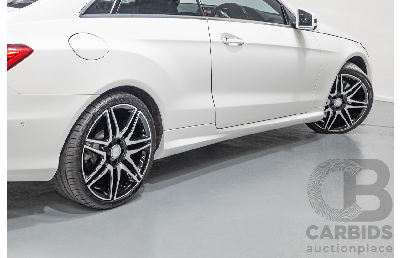 2/2014 Mercedes-Benz E400 207 MY14 2D Coupe Polar White Turbo V6 Twin Turbo 3.0L