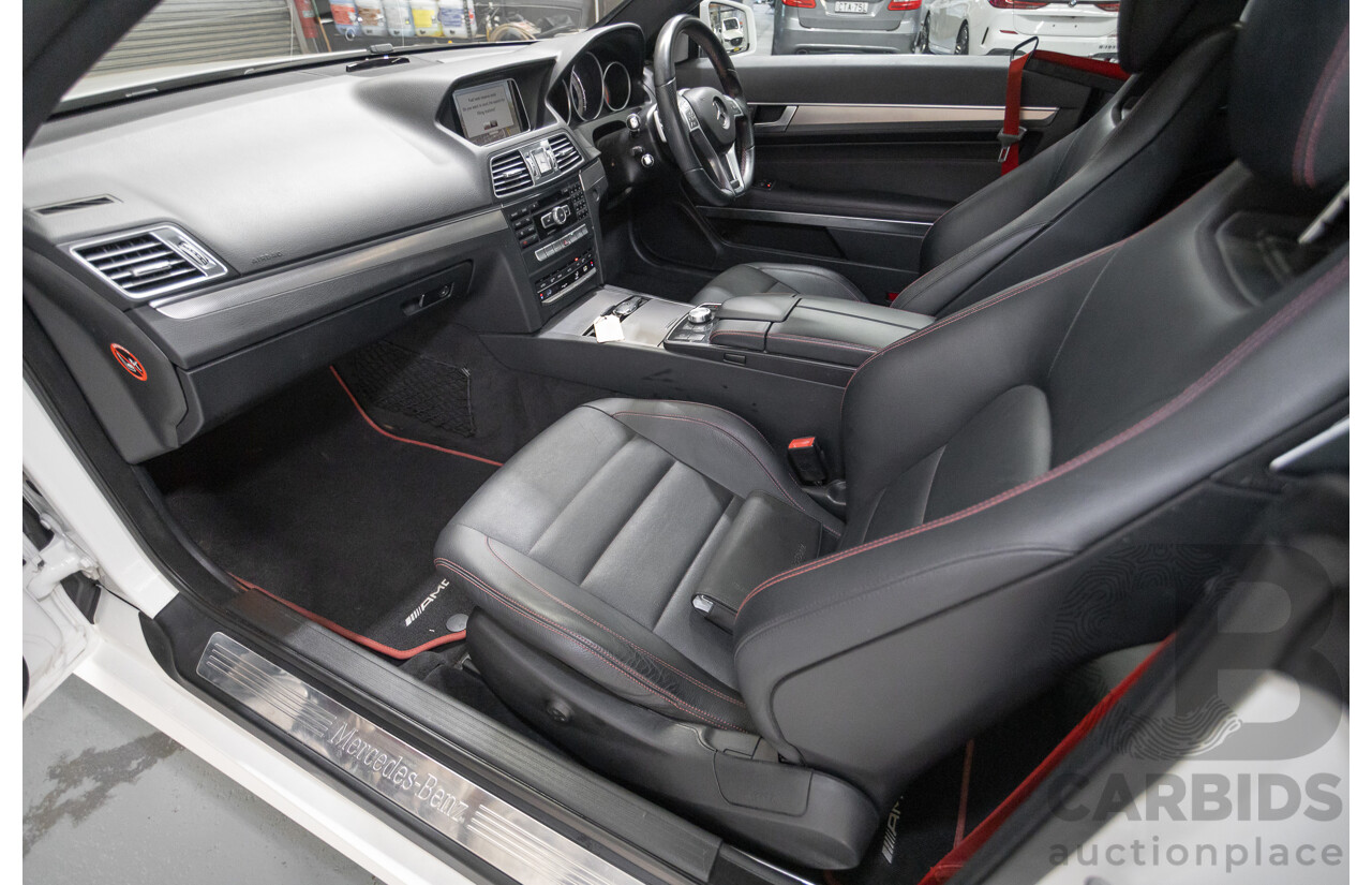 2/2014 Mercedes-Benz E400 207 MY14 2D Coupe Polar White Turbo V6 Twin Turbo 3.0L