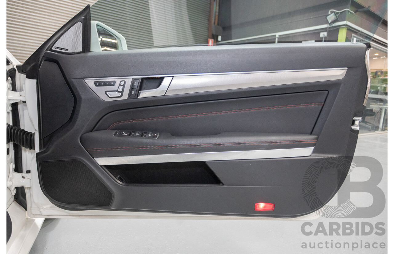 2/2014 Mercedes-Benz E400 207 MY14 2D Coupe Polar White Turbo V6 Twin Turbo 3.0L