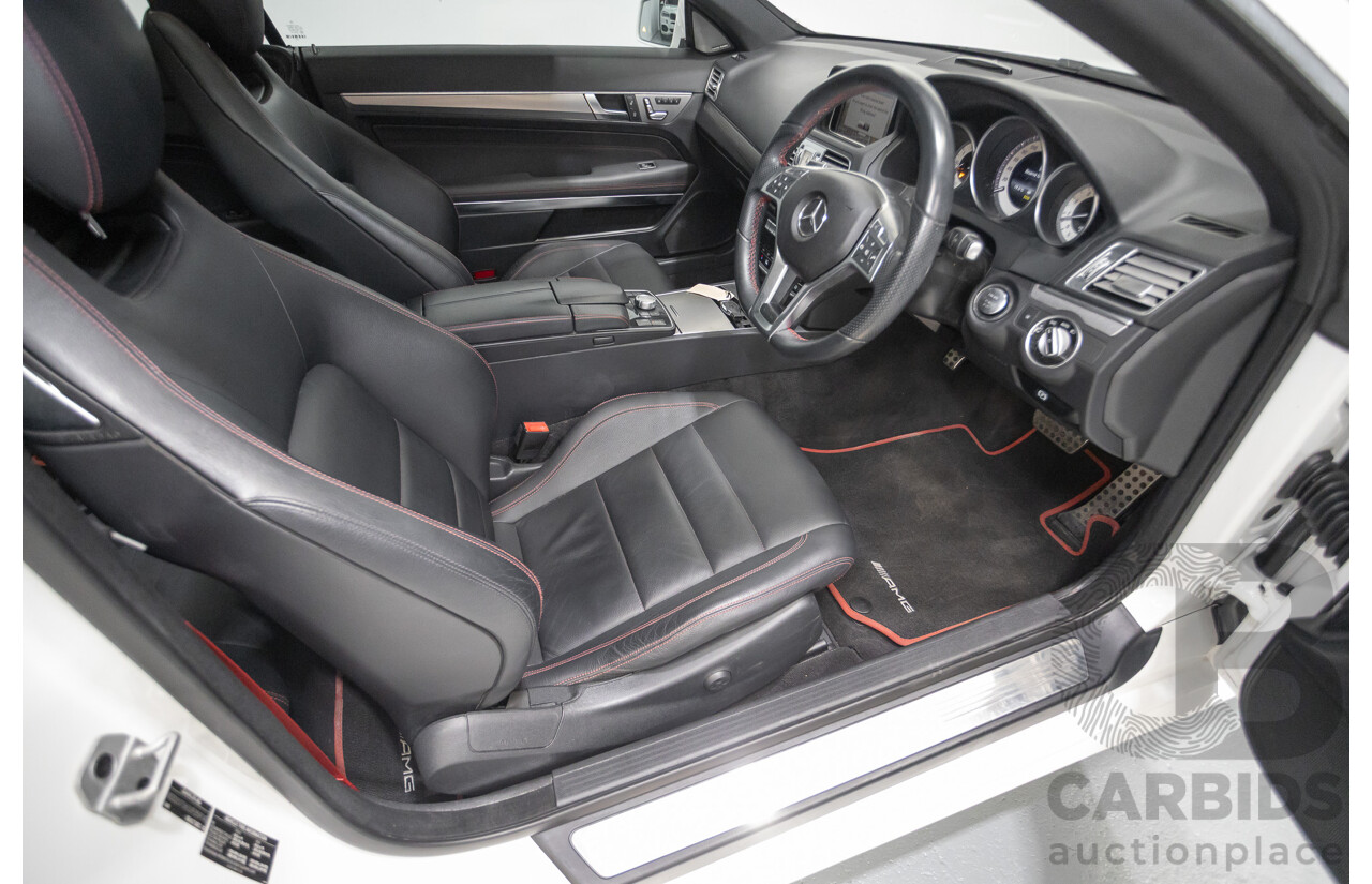 2/2014 Mercedes-Benz E400 207 MY14 2D Coupe Polar White Turbo V6 Twin Turbo 3.0L