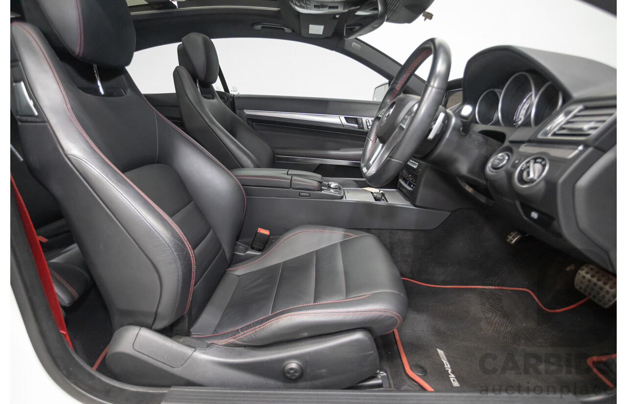 2/2014 Mercedes-Benz E400 207 MY14 2D Coupe Polar White Turbo V6 Twin Turbo 3.0L