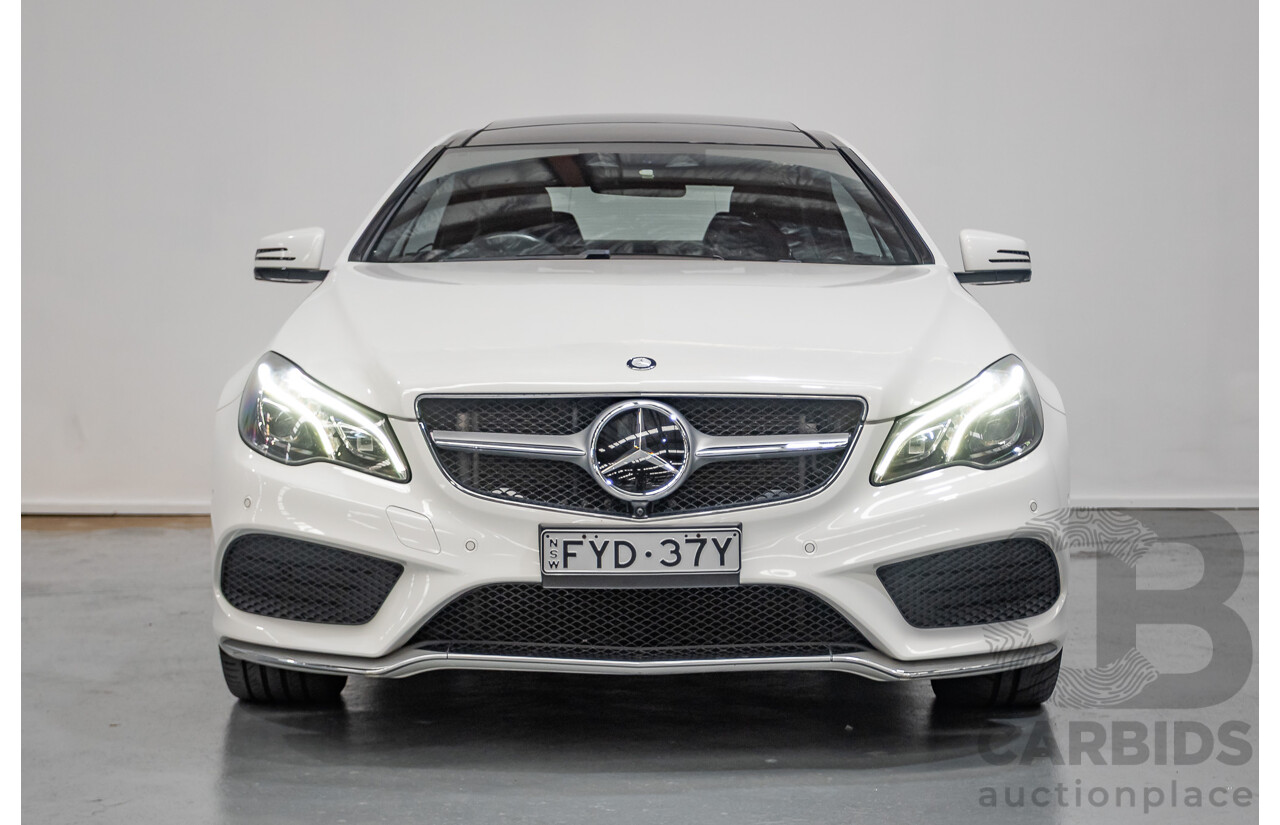 2/2014 Mercedes-Benz E400 207 MY14 2D Coupe Polar White Turbo V6 Twin Turbo 3.0L