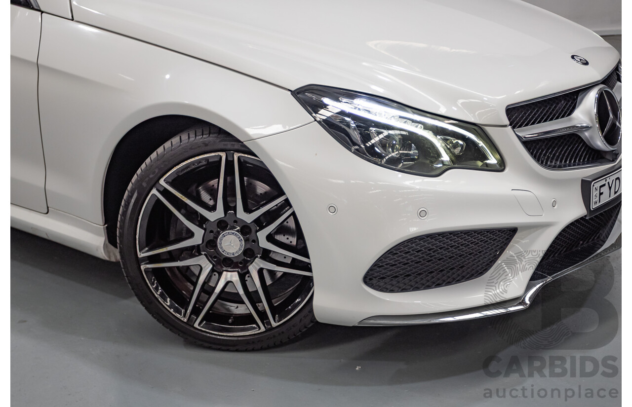 2/2014 Mercedes-Benz E400 207 MY14 2D Coupe Polar White Turbo V6 Twin Turbo 3.0L