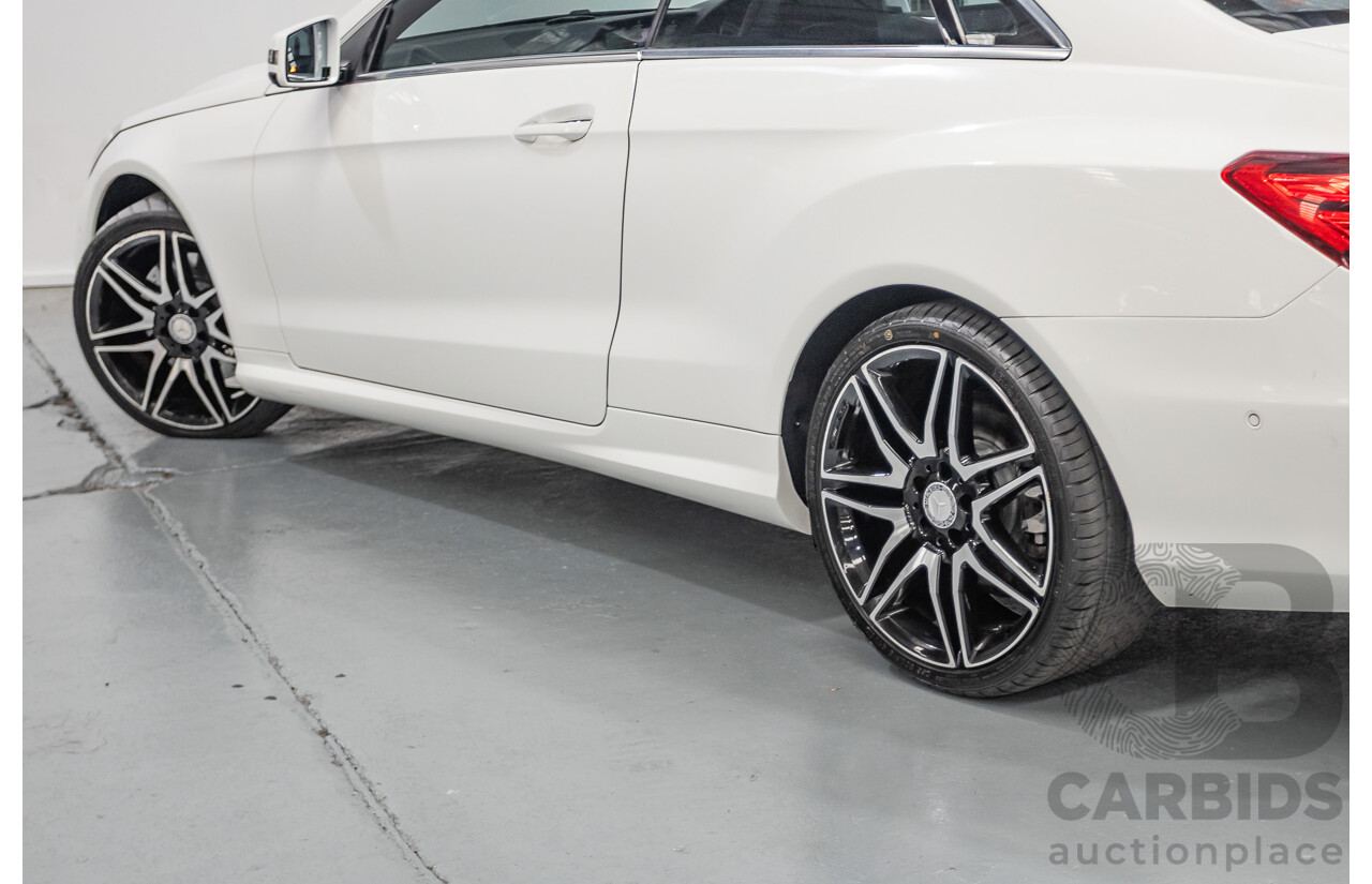2/2014 Mercedes-Benz E400 207 MY14 2D Coupe Polar White Turbo V6 Twin Turbo 3.0L