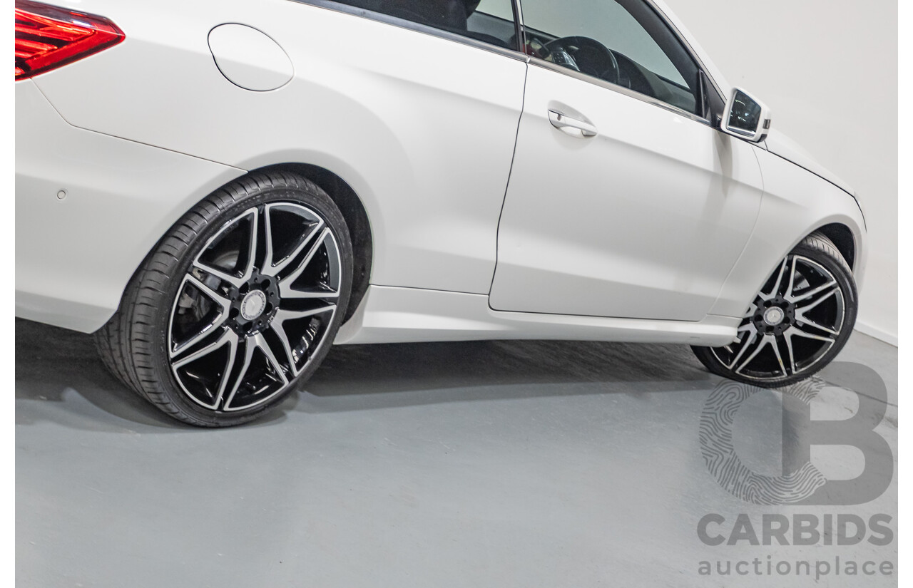 2/2014 Mercedes-Benz E400 207 MY14 2D Coupe Polar White Turbo V6 Twin Turbo 3.0L