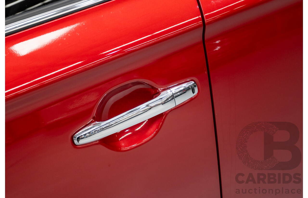 11/2014 Mitsubishi Outlander Aspire (AWD) ZJ MY14.5 4D Wagon Rally Red Metallic Turbo Diesel 2.3L