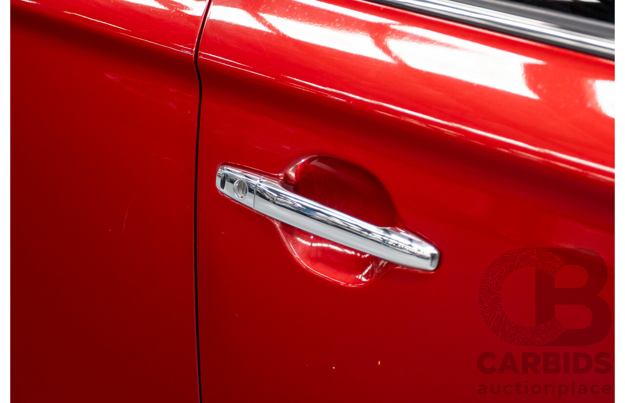 11/2014 Mitsubishi Outlander Aspire (AWD) ZJ MY14.5 4D Wagon Rally Red Metallic Turbo Diesel 2.3L