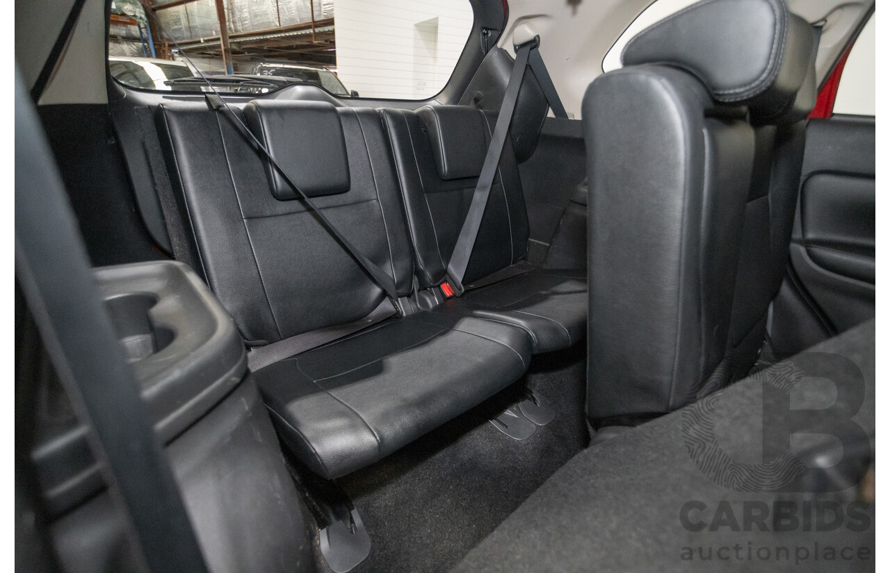 11/2014 Mitsubishi Outlander Aspire (AWD) ZJ MY14.5 4D Wagon Rally Red Metallic Turbo Diesel 2.3L