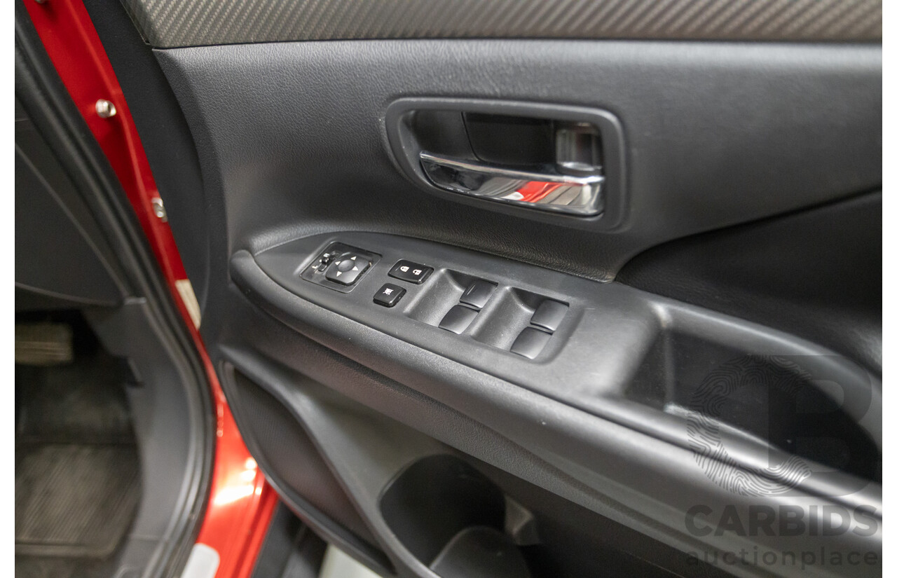 11/2014 Mitsubishi Outlander Aspire (AWD) ZJ MY14.5 4D Wagon Rally Red Metallic Turbo Diesel 2.3L