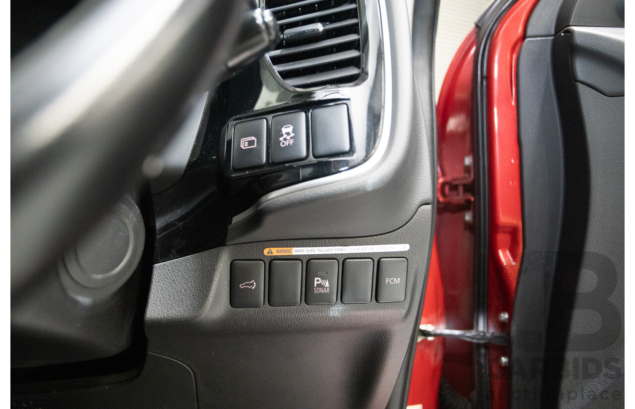 11/2014 Mitsubishi Outlander Aspire (AWD) ZJ MY14.5 4D Wagon Rally Red Metallic Turbo Diesel 2.3L