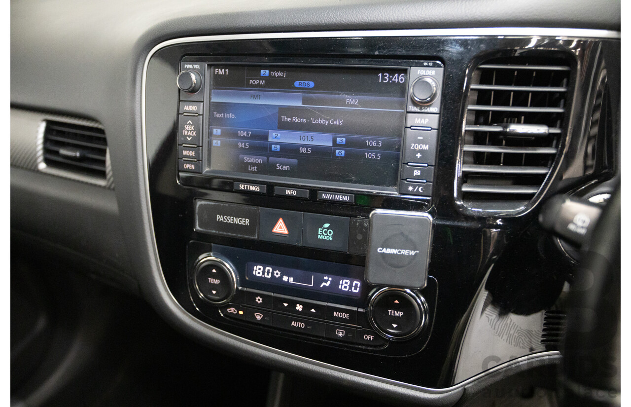 11/2014 Mitsubishi Outlander Aspire (AWD) ZJ MY14.5 4D Wagon Rally Red Metallic Turbo Diesel 2.3L