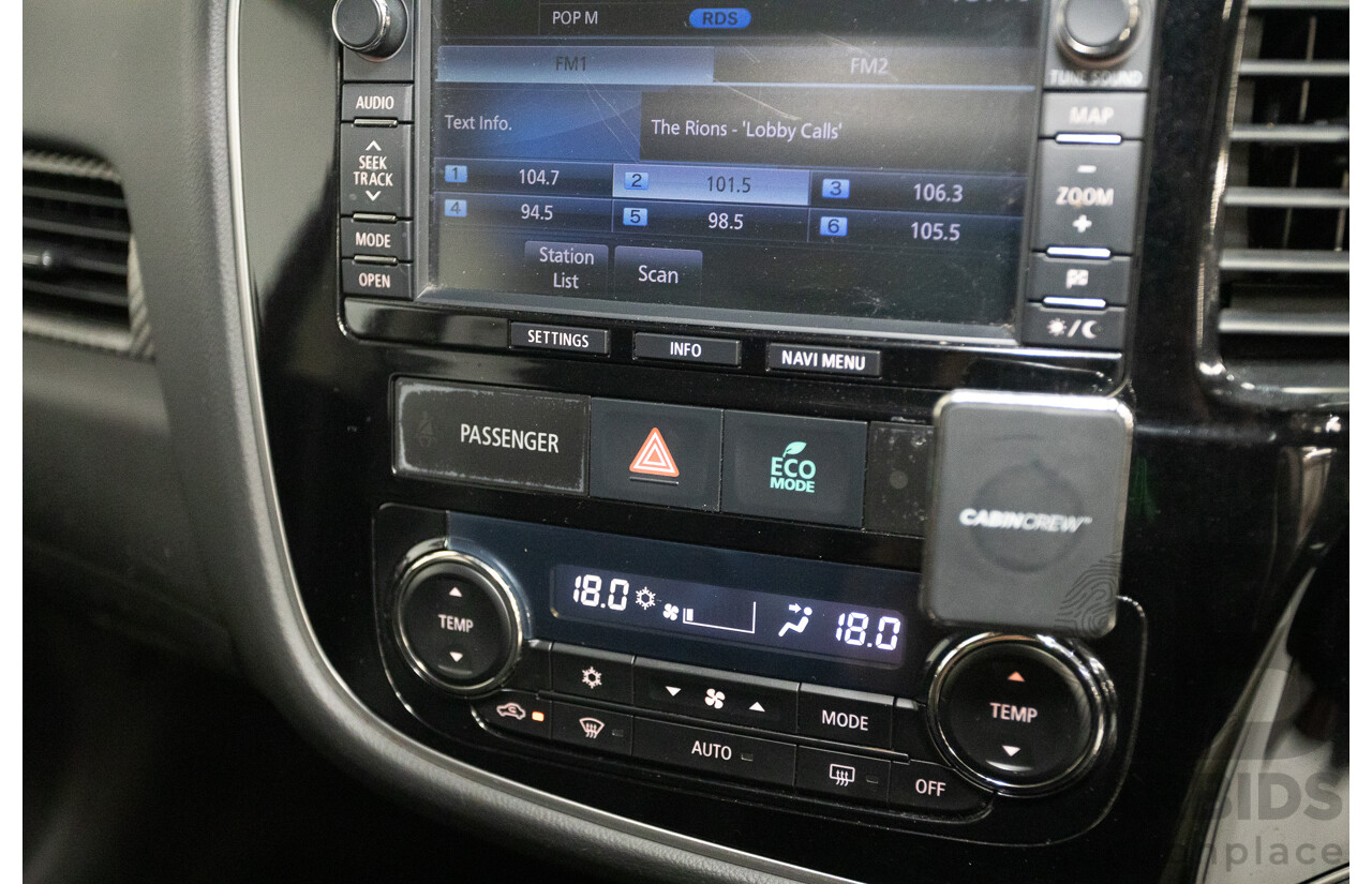 11/2014 Mitsubishi Outlander Aspire (AWD) ZJ MY14.5 4D Wagon Rally Red Metallic Turbo Diesel 2.3L