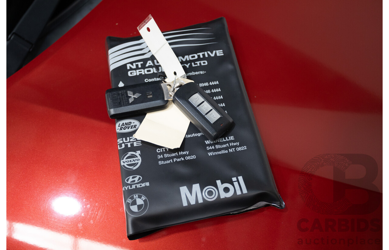 11/2014 Mitsubishi Outlander Aspire (AWD) ZJ MY14.5 4D Wagon Rally Red Metallic Turbo Diesel 2.3L