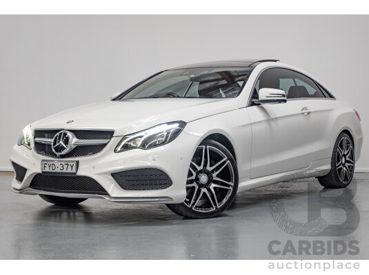 2/2014 Mercedes-Benz E400 207 MY14 2D Coupe Polar White Turbo V6 Twin Turbo 3.0L