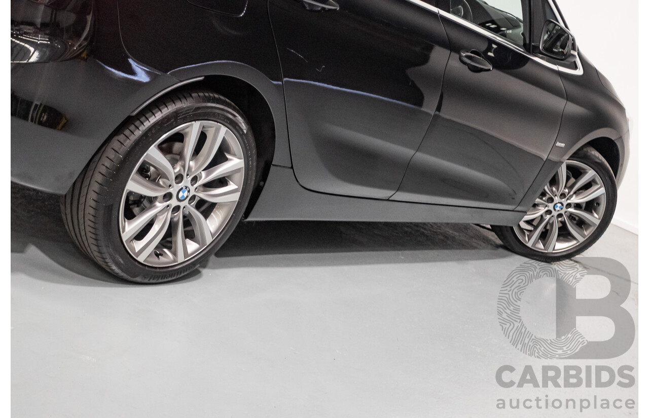 07/2017 BMW 220i Active Tourer Luxury Line F45 MY18 4D Wagon Black Sapphire Metallic Turbo 2.0L