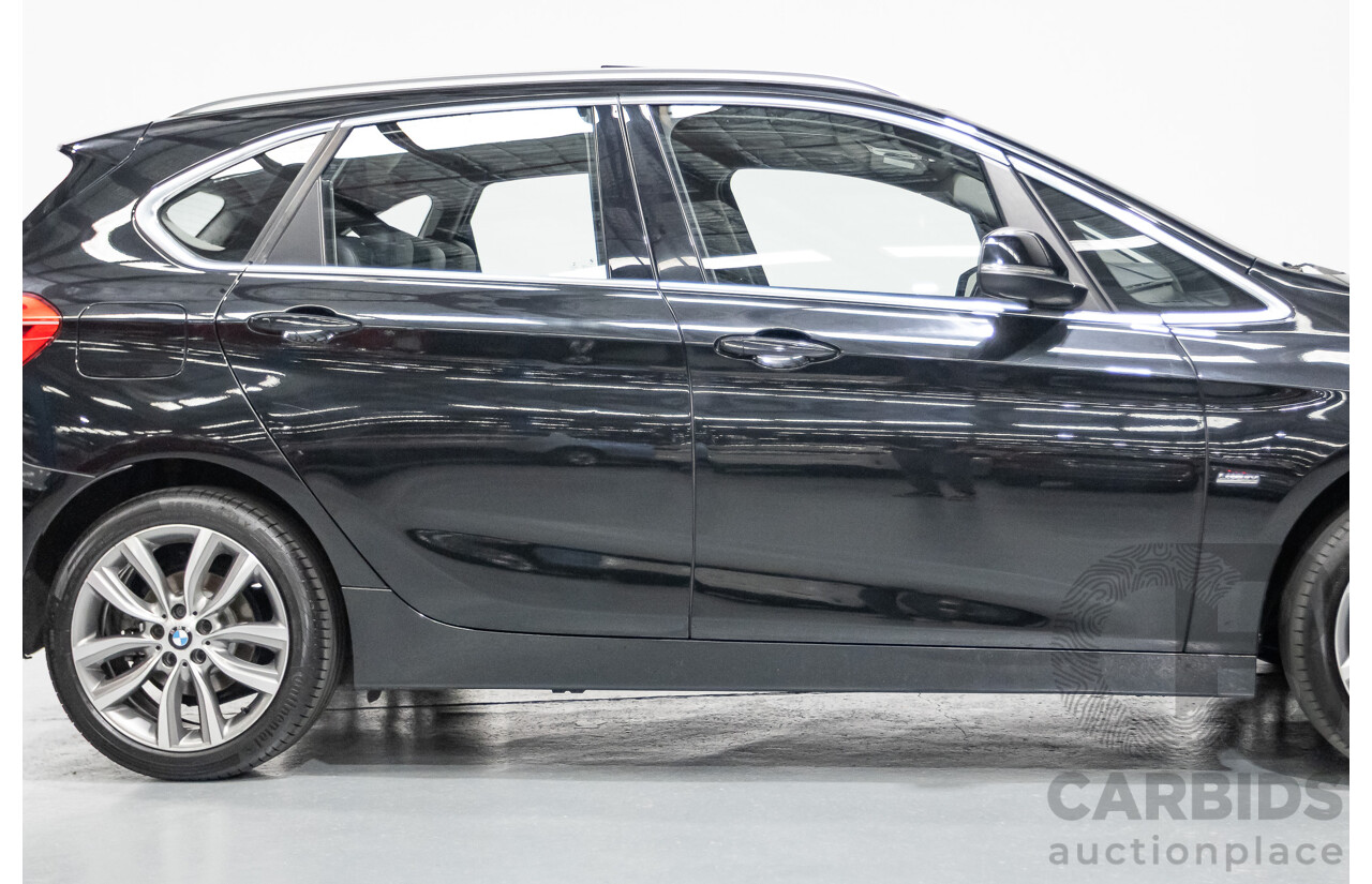 07/2017 BMW 220i Active Tourer Luxury Line F45 MY18 4D Wagon Black Sapphire Metallic Turbo 2.0L