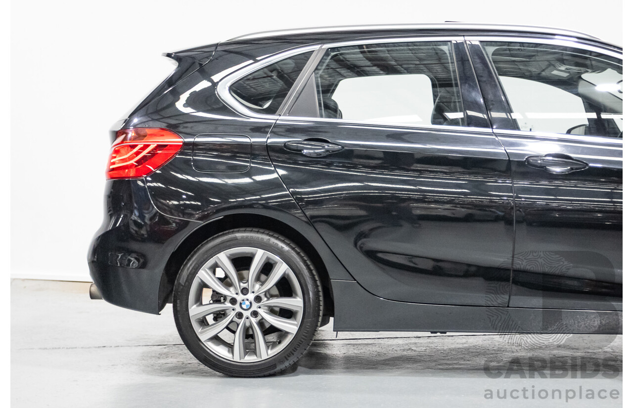 07/2017 BMW 220i Active Tourer Luxury Line F45 MY18 4D Wagon Black Sapphire Metallic Turbo 2.0L