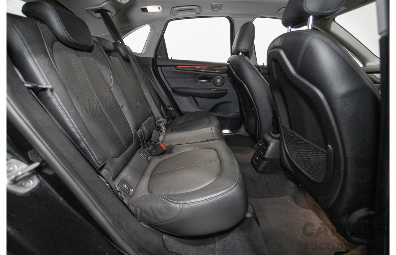 07/2017 BMW 220i Active Tourer Luxury Line F45 MY18 4D Wagon Black Sapphire Metallic Turbo 2.0L