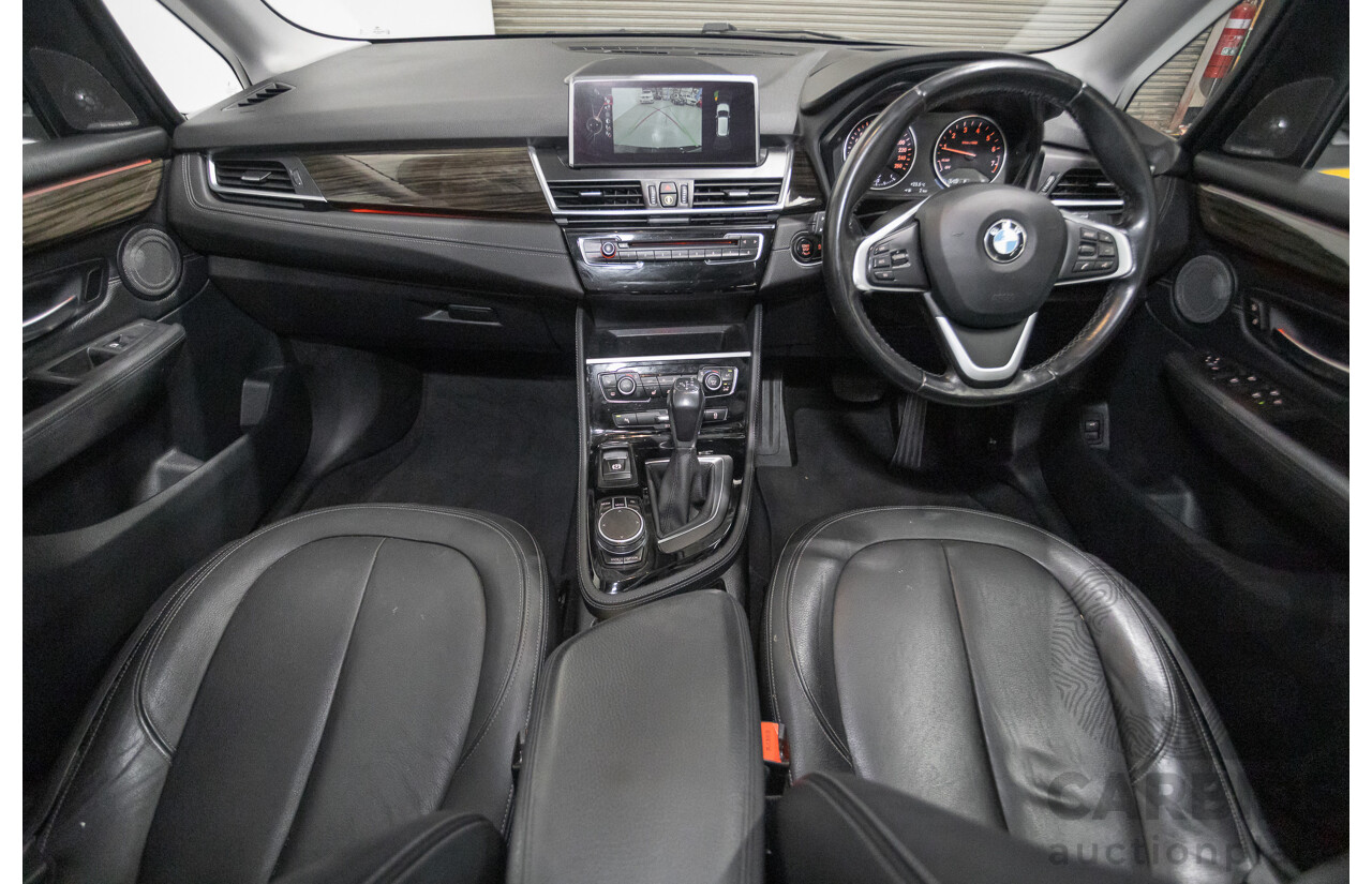 07/2017 BMW 220i Active Tourer Luxury Line F45 MY18 4D Wagon Black Sapphire Metallic Turbo 2.0L