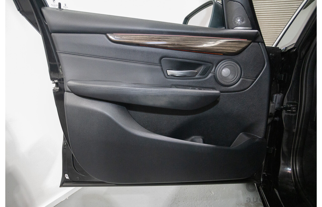 07/2017 BMW 220i Active Tourer Luxury Line F45 MY18 4D Wagon Black Sapphire Metallic Turbo 2.0L