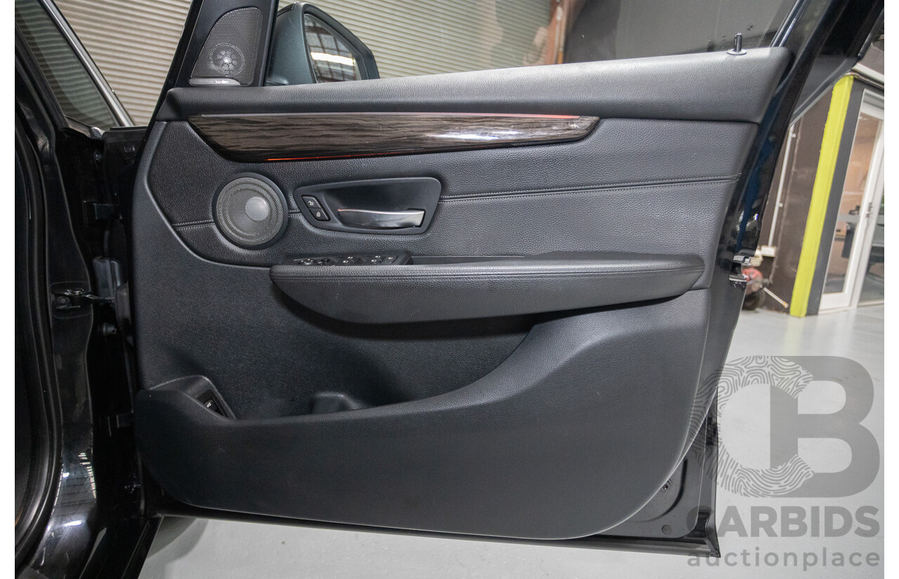 07/2017 BMW 220i Active Tourer Luxury Line F45 MY18 4D Wagon Black Sapphire Metallic Turbo 2.0L