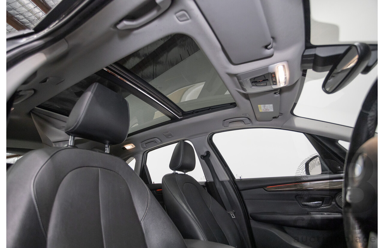 07/2017 BMW 220i Active Tourer Luxury Line F45 MY18 4D Wagon Black Sapphire Metallic Turbo 2.0L