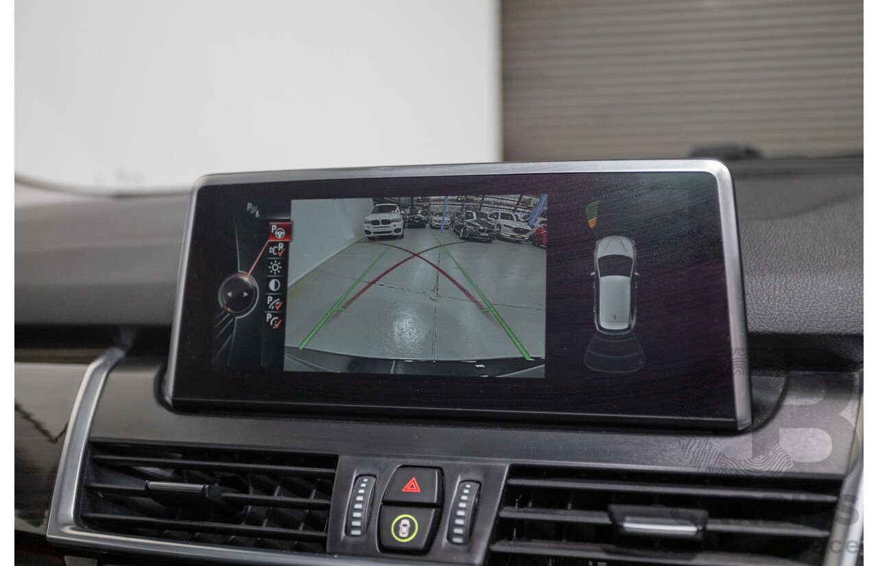 07/2017 BMW 220i Active Tourer Luxury Line F45 MY18 4D Wagon Black Sapphire Metallic Turbo 2.0L