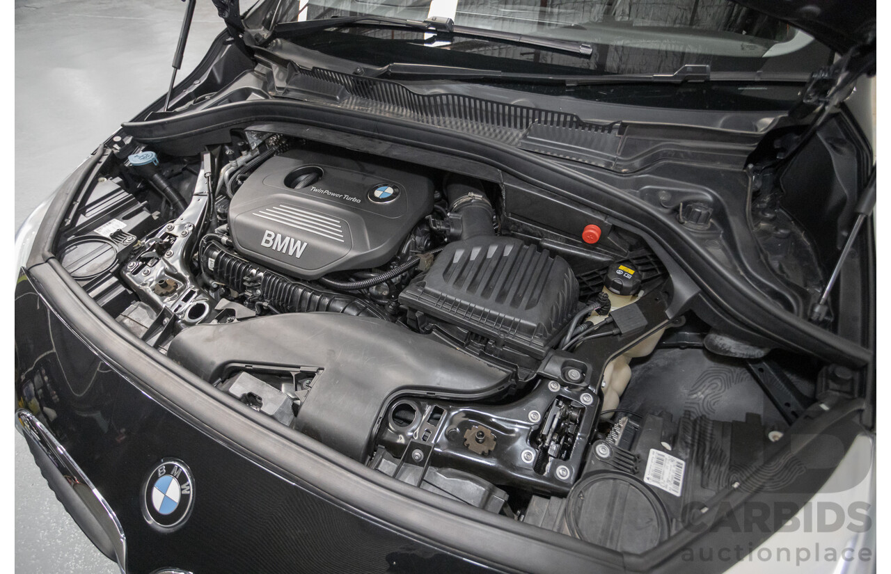07/2017 BMW 220i Active Tourer Luxury Line F45 MY18 4D Wagon Black Sapphire Metallic Turbo 2.0L