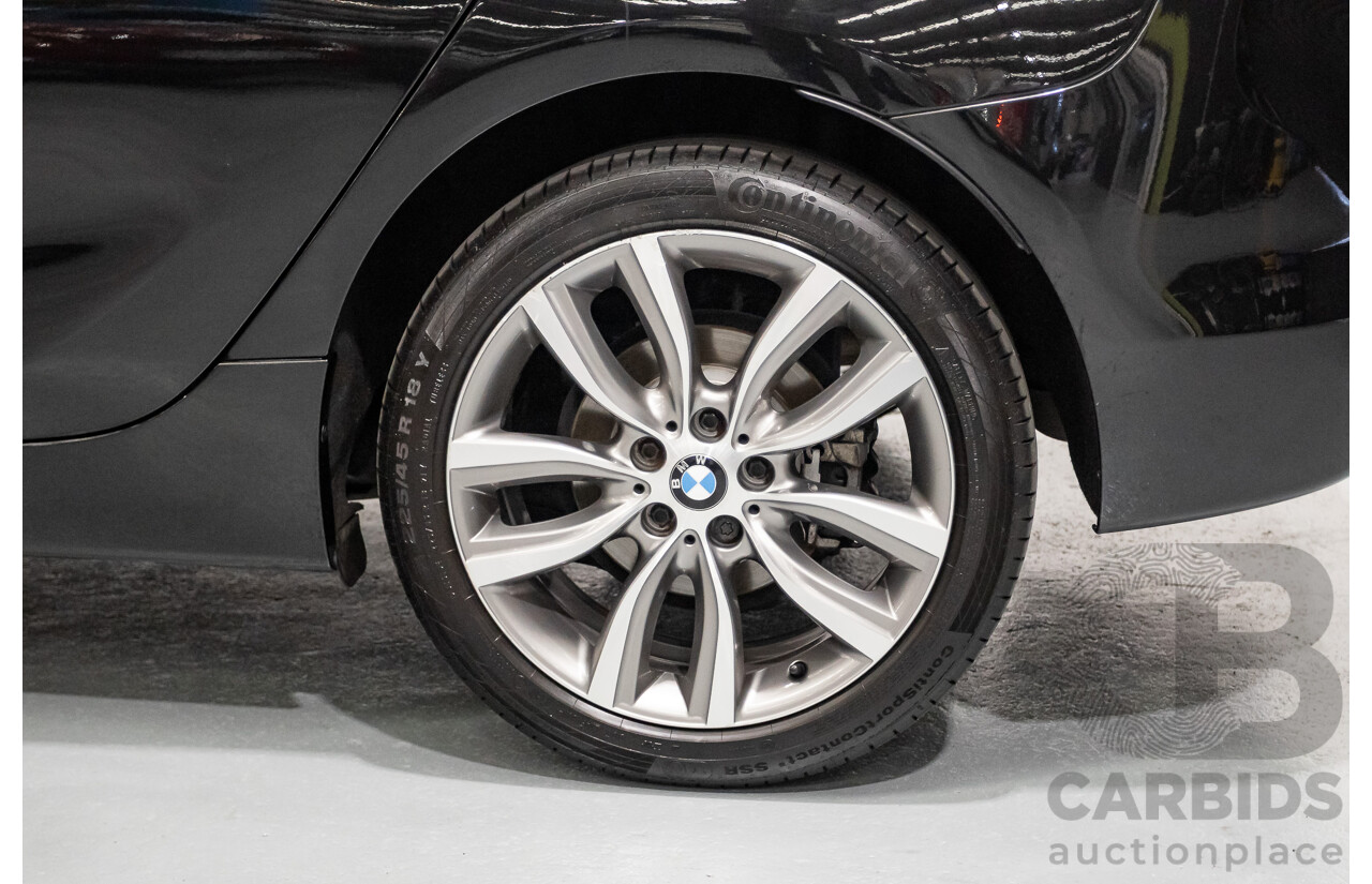 07/2017 BMW 220i Active Tourer Luxury Line F45 MY18 4D Wagon Black Sapphire Metallic Turbo 2.0L