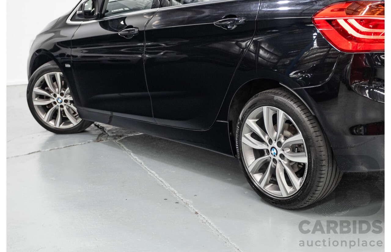 07/2017 BMW 220i Active Tourer Luxury Line F45 MY18 4D Wagon Black Sapphire Metallic Turbo 2.0L