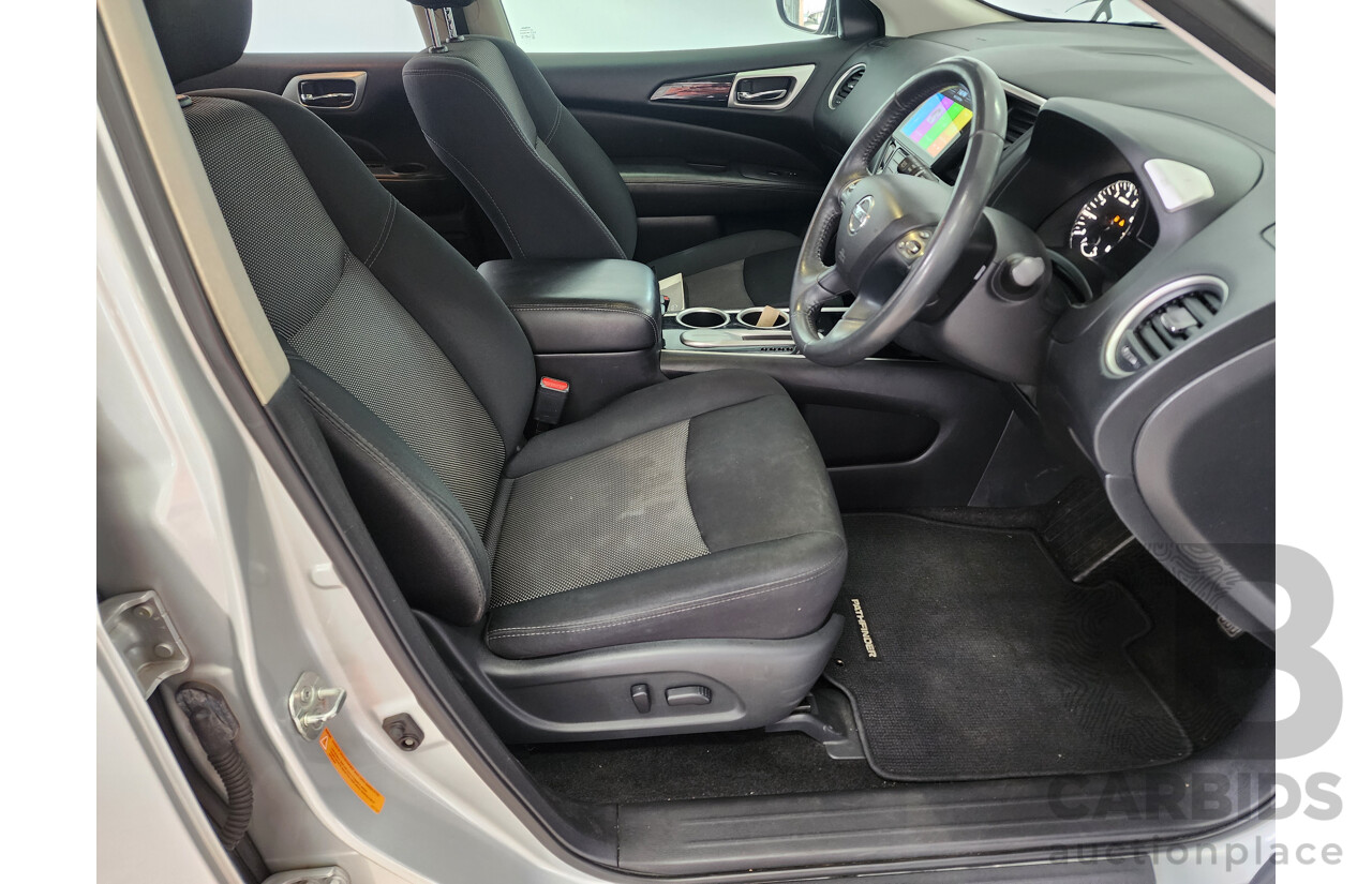 2/2018 Nissan Pathfinder ST (4x2) R52 MY17 series 4d Wagon Silver 3.5L