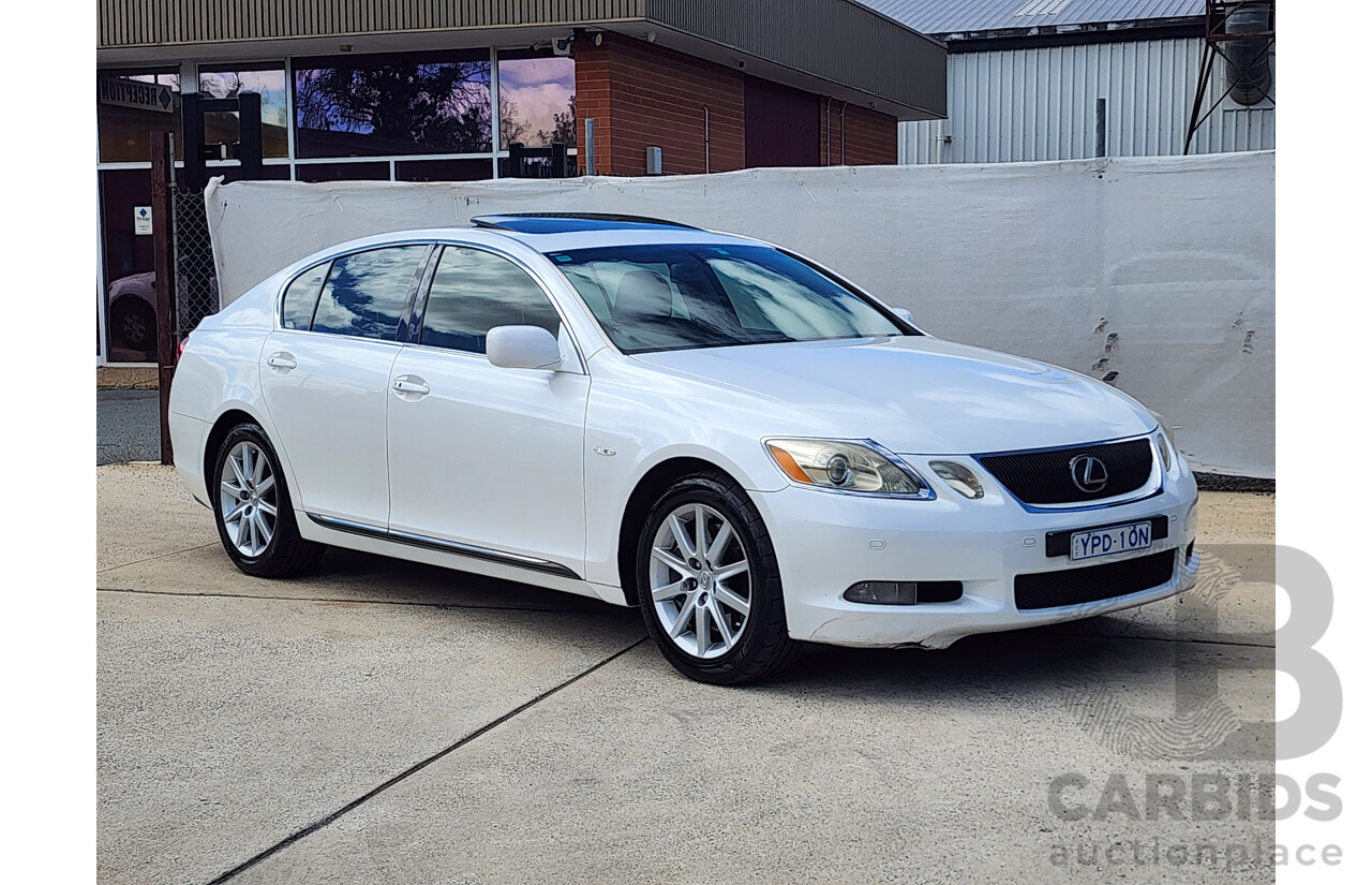 9/2006 Lexus Gs300 Sport Luxury GRS190R 4d Sedan White 3.0L