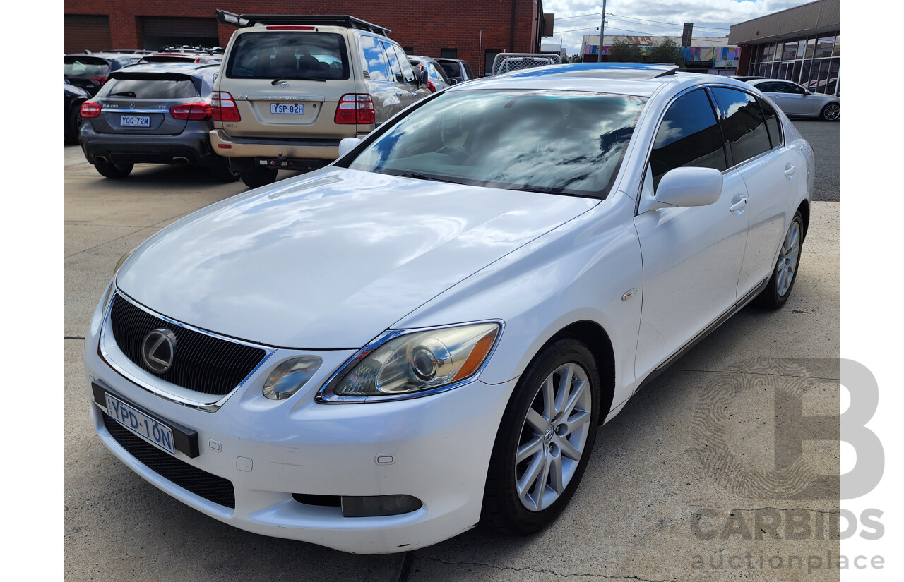 9/2006 Lexus Gs300 Sport Luxury GRS190R 4d Sedan White 3.0L