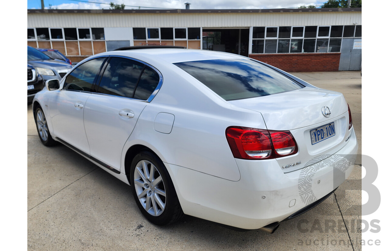 9/2006 Lexus Gs300 Sport Luxury GRS190R 4d Sedan White 3.0L