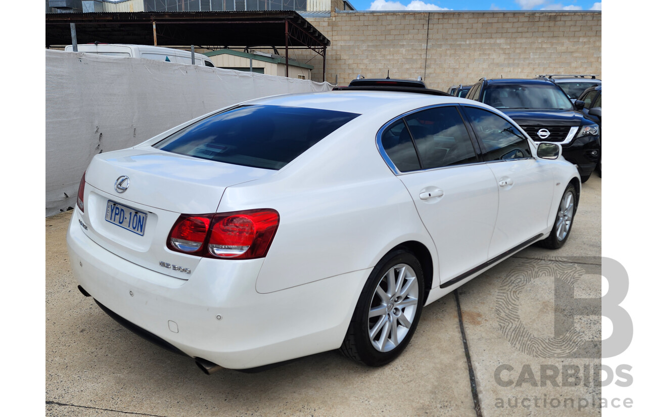 9/2006 Lexus Gs300 Sport Luxury GRS190R 4d Sedan White 3.0L