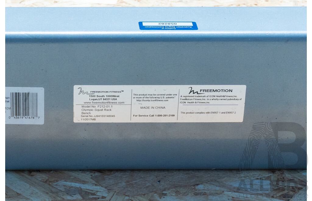 11/2017 Freemotion Olympic Squat Rack