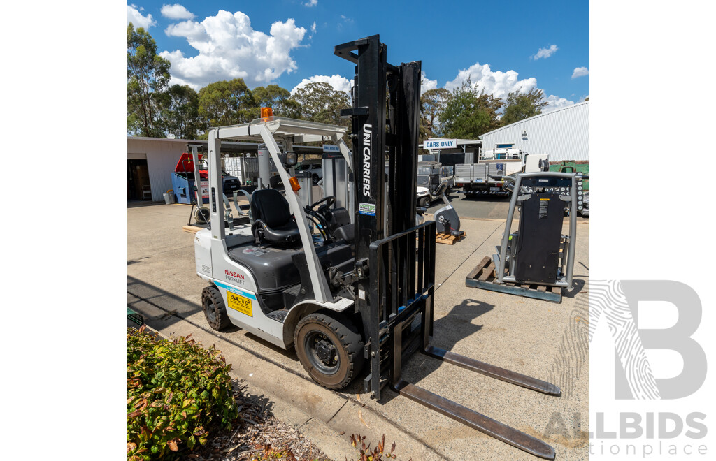 06/2019 Nissan Unicarriers P1F2A25DU 2.5 Tonne Forklift - LPG & Petrol